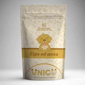 Unico – Čips od mesa za pse 100g - Džambo