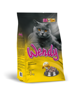 Wendy – potpuna hrana za mačke sa ukusom piletine (1 kg i 10 kg) - Wendy