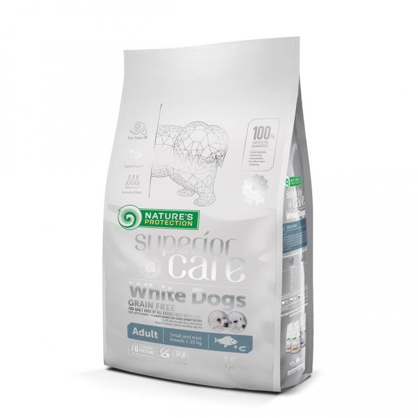 White Dog Grain Free hrana za pse – bela riba za adult male rase 1.5kg - Nature’s Protection