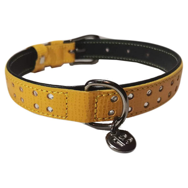 Disentra Crystal kožna ogrlica za pse – 20mm / 320–390mm - Džambo