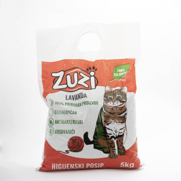 Zuzi grudvajući posip za mačke 5kg – bentonit - Zuzi