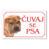 Tabla Čuvaj se psa