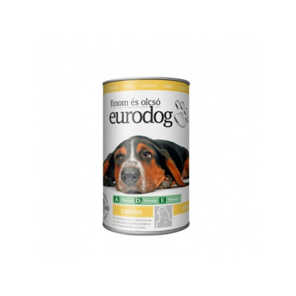 EURO DOG konzerva piletina hrana za pse 1240g