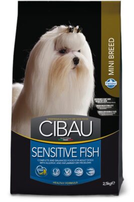 Cibau Fish Mini Sensitive – hrana za odrasle pse malih rasa – pakovanje