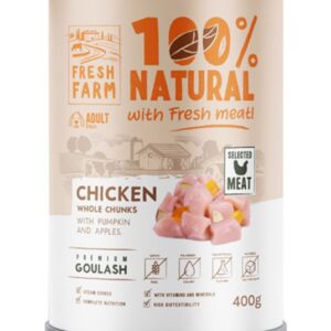 Fresh Farm gulaš za pse – piletina, bundeva i jabuka 400g